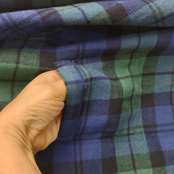 Men's J. Crew "Black Watch" Tartan Plaid All Cotton Flannel Pajama Butto… - Picture 5 of 11